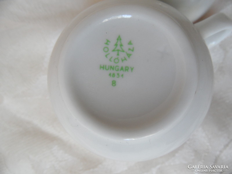 Hollóháza Honvéd porcelain coffee cup (2 pcs.)