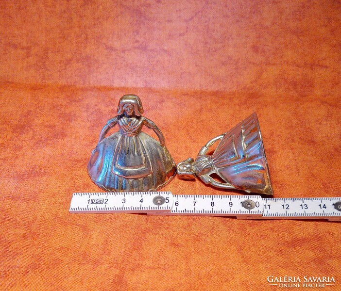 Victorian table maid bells, set of 2