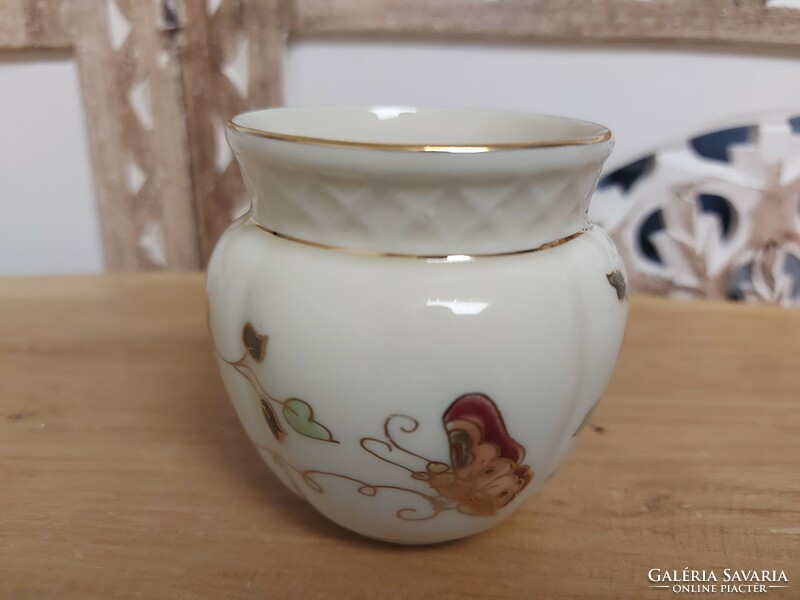 Zsolnay butterfly pattern porcelain mini bowl