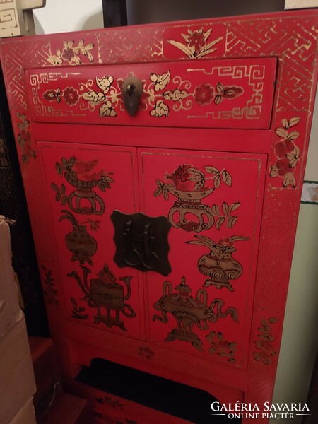 Hand-painted Chinese bedside tables for sale!