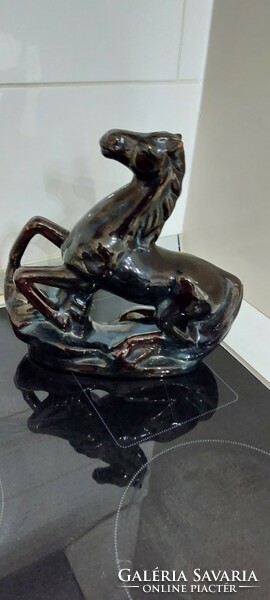 Large ceramic horse statue