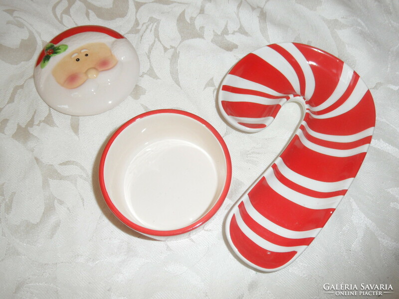 Santa's bonbonnier and serving plate