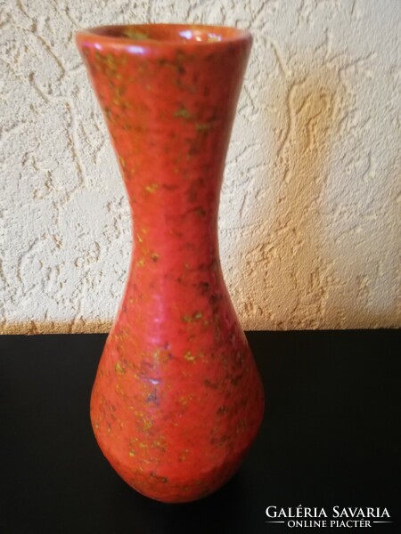Tófej, glazed ceramic vase