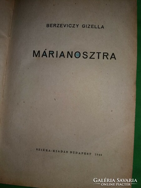 1948. Berzeviczy Gizella: Márianosztra könyv a képek szerint SZIKRA