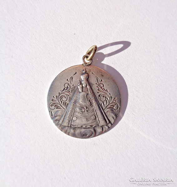 Old Mariazell silver pendant with a religious theme