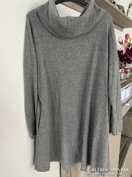 Gray oversized tunic, dress m/l