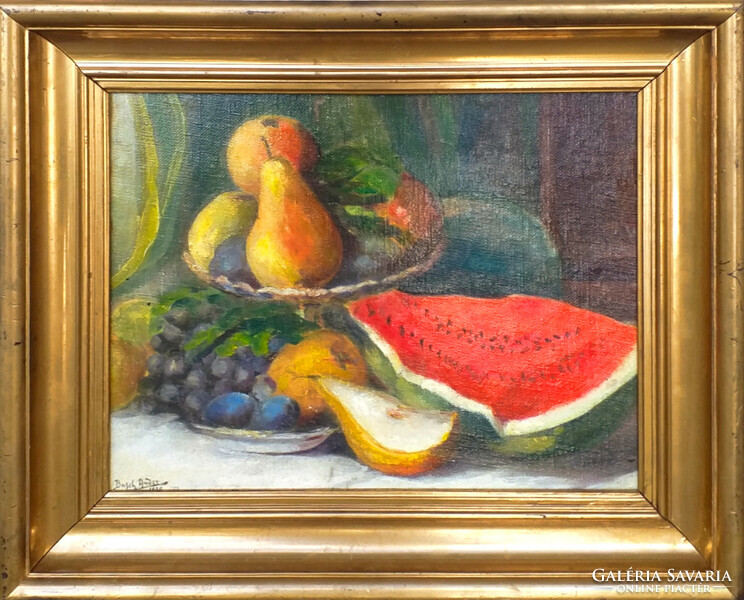 Andor Basch (1885 - 1944): still life with fruits 1920