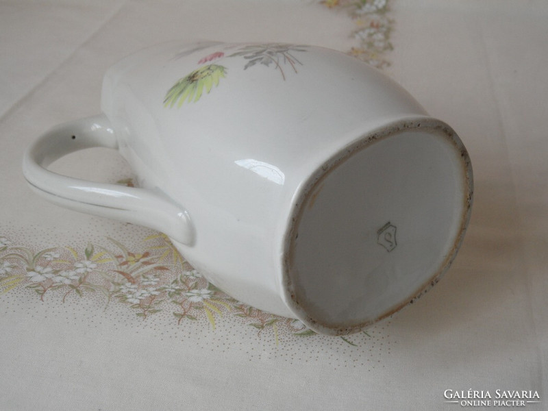 Drasche porcelain flower jug, spout