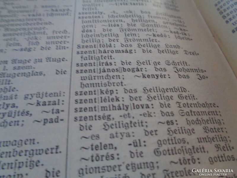 Béla Kelemen: German / Gothic / _ Hungarian, Hungarian-German dictionary, atheneum publishing house