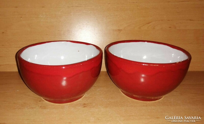 B. Várdeák ildík applied art ceramics in a pair of kaspó (9/d)