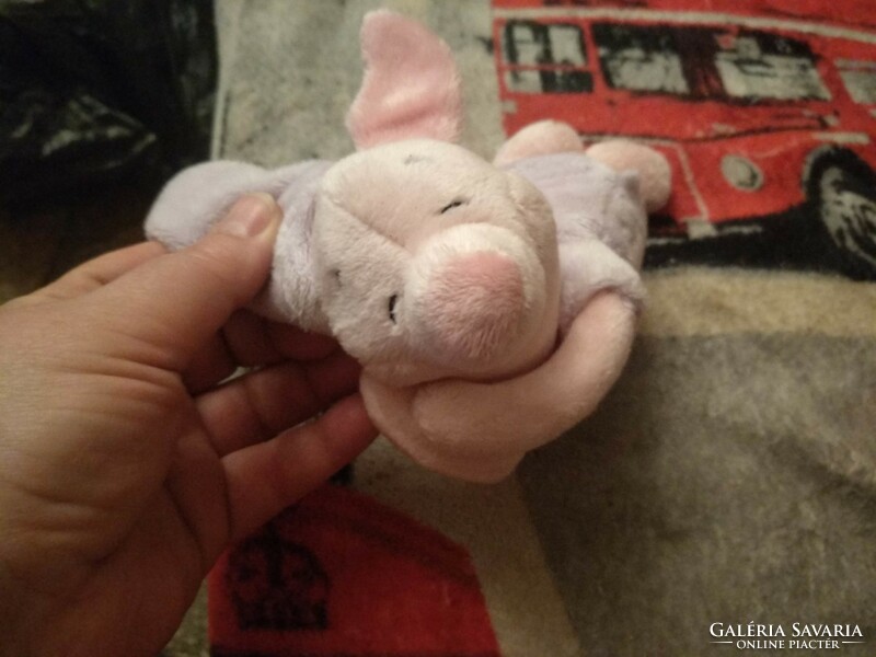 Disney piglet, sleeping, belly, plush toy, negotiable