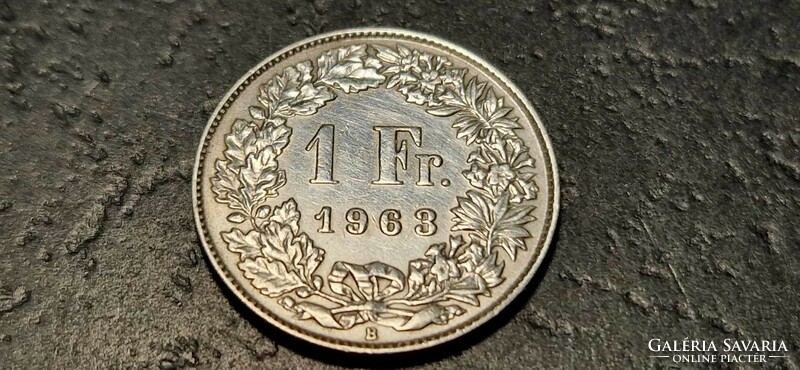 Svájc 1 frank, 1963.