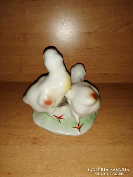 Porcelán kiscsibék. csibe pár figura - 11 cm magas (po-2)