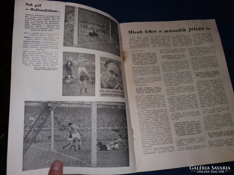 1961. May football Hungarian football newspaper magazine according to the pictures