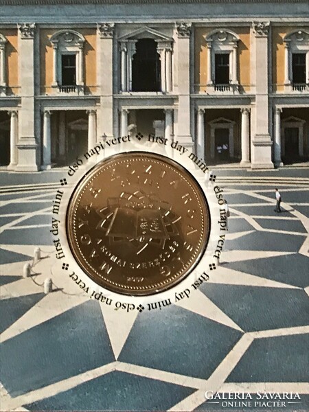 Commemorative card issued on the occasion of the 50th anniversary of the signing of the Treaty of Rome, first mintage.