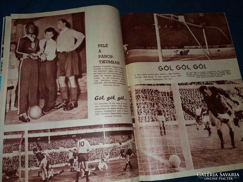 1966. június LABDARÚGÁS magyar labdarúgó újság magazin a képek szerint