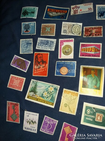 Old and older postage stamps 37 pieces in one package according to the pictures