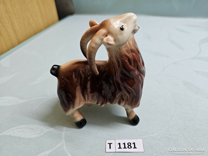 T1181 Ukrainian ceramic goat 12 cm