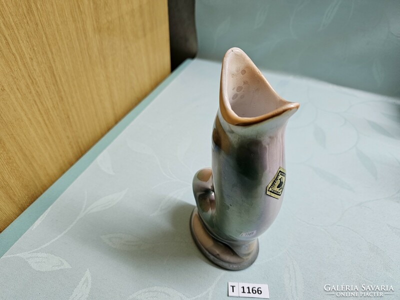 T1166 industrial fish-shaped vase 21 cm