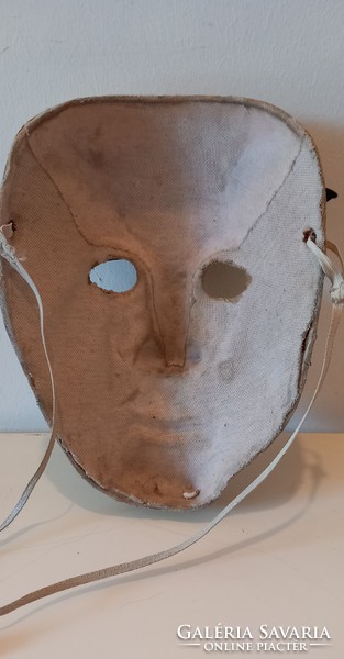 Antique papier-mâché mask head mask negotiable art deco design