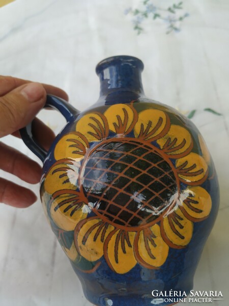 Sunflower ceramic jug and water bottle for sale!