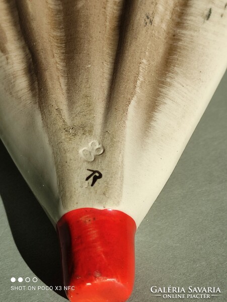 Rare goebel hummel ceramic umbrella shape hanging vase or sophisticated vaporizer
