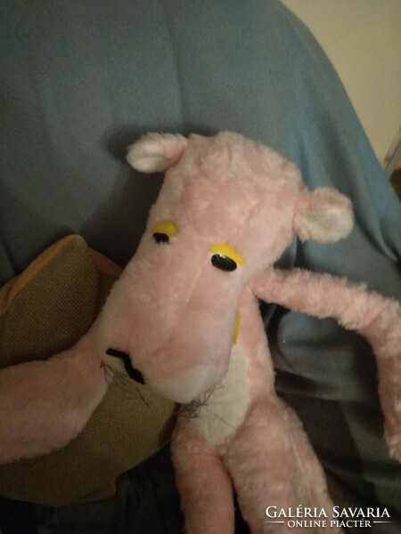 Huge pink panther plush toy, negotiable