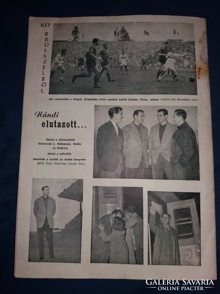 1960. november LABDARÚGÁS magyar labdarúgó újság magazin a képek szerint