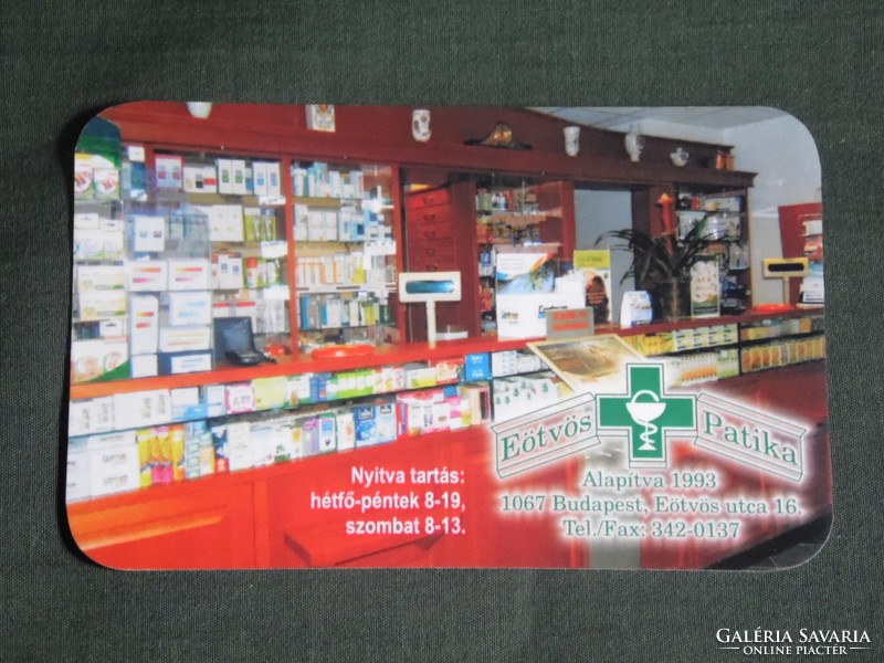 Card calendar, eötvös pharmacy, pharmacy, Budapest, pharmacy interior, 2019, (1)