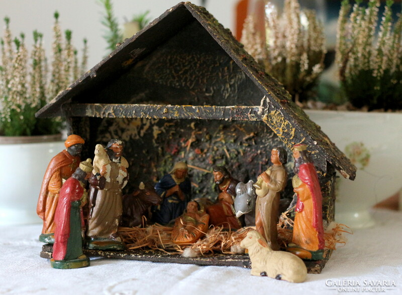 Antique, beautiful nativity scene
