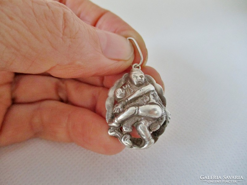 Beautiful old siva silver pendant