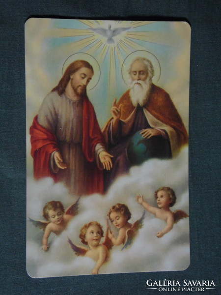 Kártyanaptár, vallás, ünnepek, Jézus Krisztus, angyal ,grafikai rajzos, 2013,  (1)