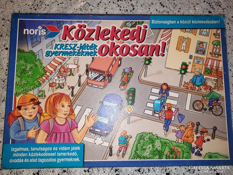 KÖzlekedj okosan! , régi antik kiadás,  társasjáték, Alkudható