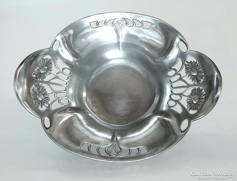 Art Nouveau, silver-plated silver serving tray, centerpiece