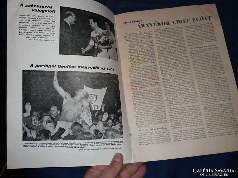 1962. május LABDARÚGÁS magyar labdarúgó újság magazin a képek szerint