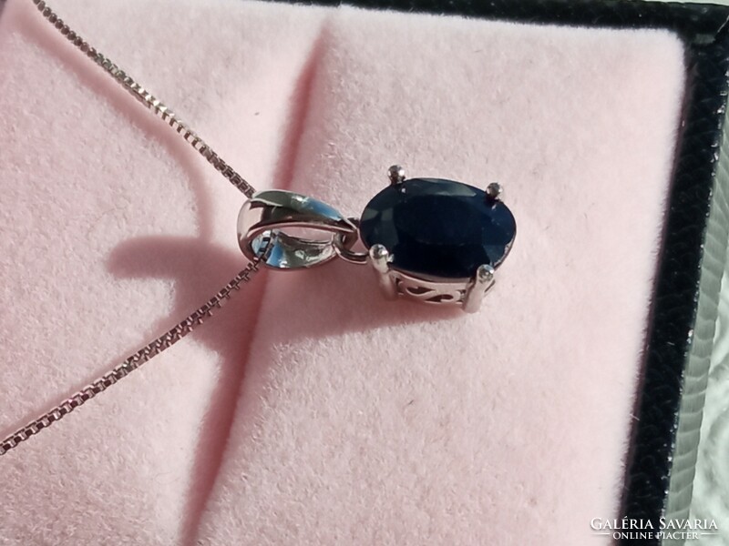 Sapphire 925 silver pendant