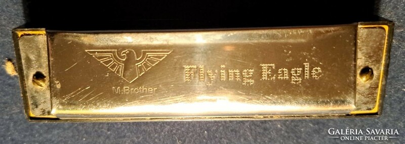 Vintage m brother flying eagle harmonica