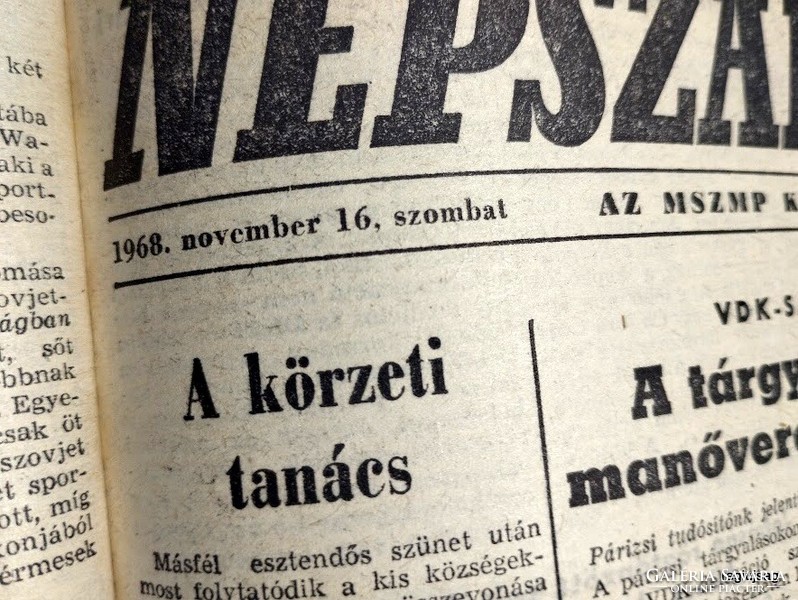 1968 Xi 16 / people's freedom / newspaper - Hungarian / daily. No.: 25858