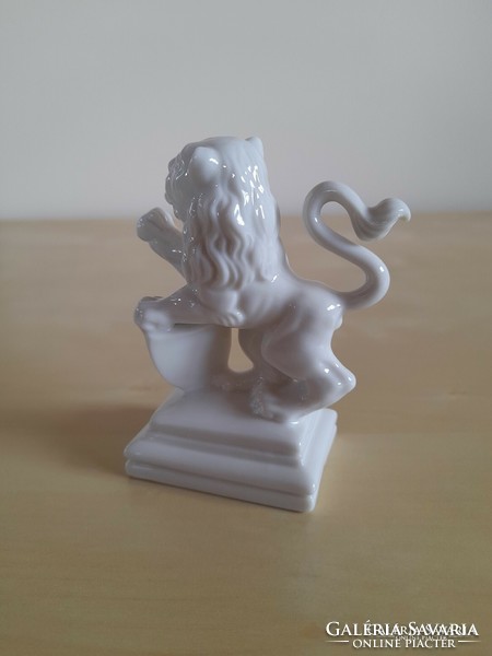 Antique nymphenburg porcelain lion