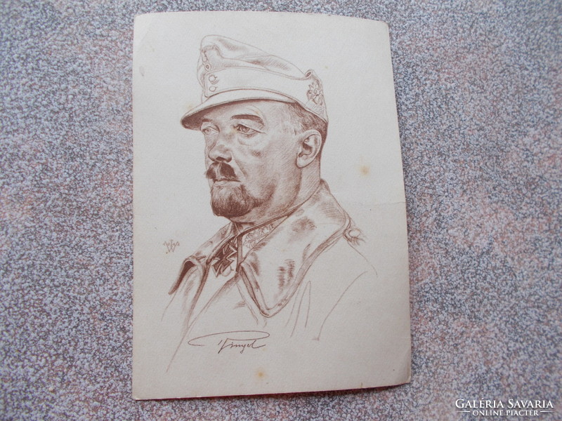 WW2, Wehrmacht katona, képeslap, original