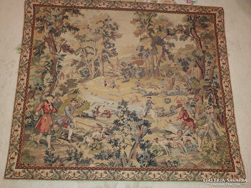 Demanding stitched large-scale tapestry picture...