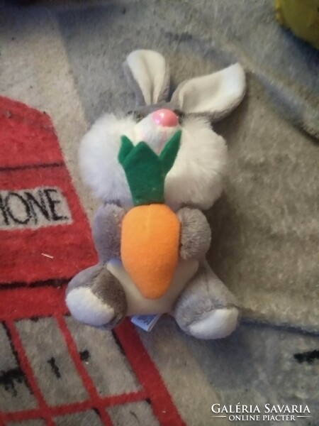 Bunny with carrot, plush toy, negotiable