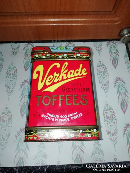 Verkades toffees metal old box