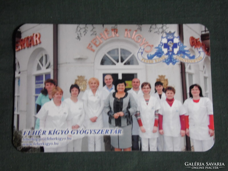 Card calendar, white snake pharmacy, pharmacy, orosháza,, 2013, (1)