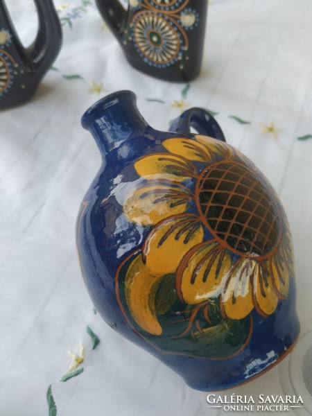 Sunflower ceramic jug and water bottle for sale!