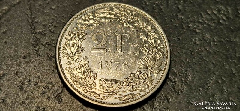 Svájc 2 frank, 1976.
