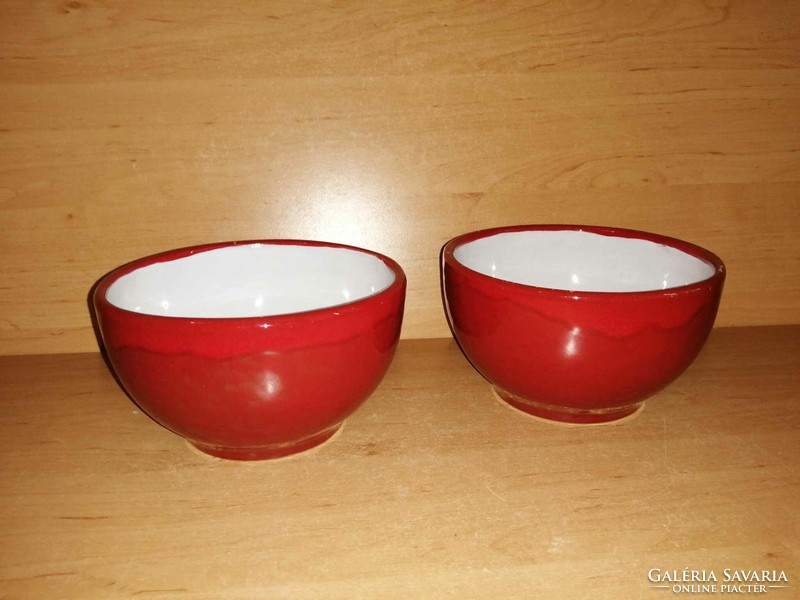 B. Várdeák ildík applied art ceramics in a pair of kaspó (9/d)