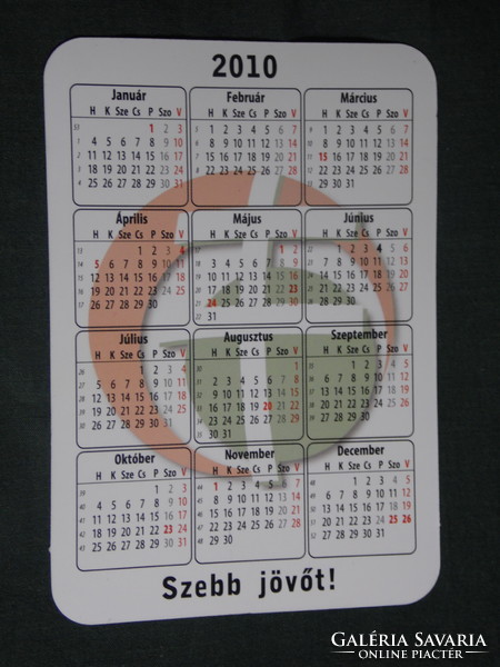 Card calendar, politics, better Hungary movement, 2010, (1)