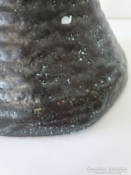 Margit Csizmadia industrial ceramic bowl - marked, rare piece