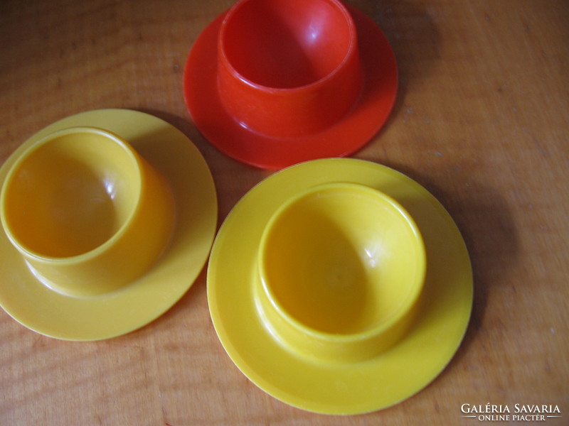 3 eduscho kaffee plastic egg trays from the 70s